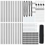 vidaXL hexagonový plot Sivý 0.4x50 m Oceľ – Obrázok 4