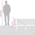 vidaXL Hexagonálne oplotenie Sivé 0,5x50 m Oceľ – Obrázok 11