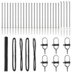 Hexagonálny plot vidaXL Sivý 1.6x50 m Oceľ, Plotové stĺpy vidaXL s hrotom 13 ks Ø32 mm 180 cm galvanizovaná oceľ