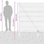 vidaXL Hexagónový plot sivý 1.6x50 m oceľ – Obrázok 11