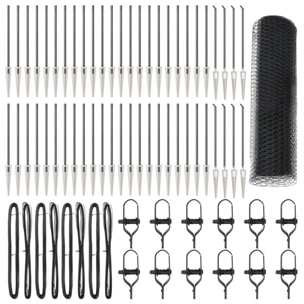 vidaXL Hexagonálny plot sivý 0,6x100 m oceľ – Obrázok 2