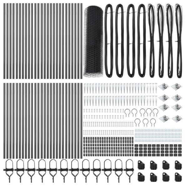 vidaXL Hexagonálny plot sivý 0,6x100 m oceľ – Obrázok 4