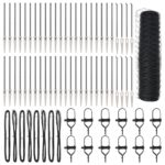 vidaXL Hexagónový plot Sivý 1x100 m Oceľ – Obrázok 2