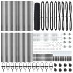 vidaXL Hexagónový plot Sivý 1x100 m Oceľ – Obrázok 4