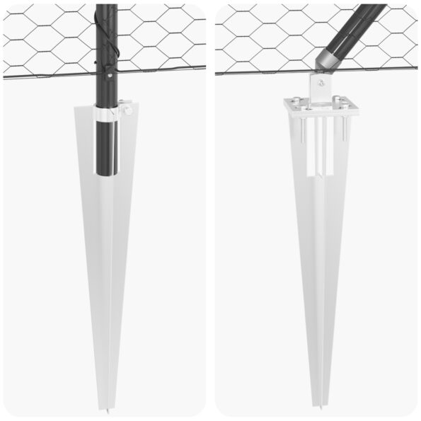 3353319_8.jpg vidaXL Hexagonálne oplotenie Sivé 1,5x100 m Oceľ – Obrázok 8