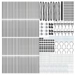 vidaXL hexagonálny plot sivý 1.6x100 m oceľ – Obrázok 4