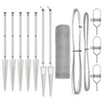 vidaXL Hexagonový plot 0.4x10 m Pozinkovaná oceľ – Obrázok 2