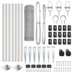 vidaXL Hexagonový plot 0.4x10 m Pozinkovaná oceľ – Obrázok 4