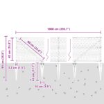 vidaXL Hexagonový plot 0.4x10 m Pozinkovaná oceľ – Obrázok 13