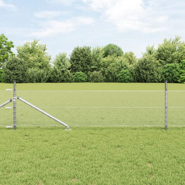 vidaXL Hexagónová ohrada 0.5x10 m Pozinkovaná oceľ – Obrázok 4