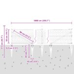 vidaXL šesťuholníková brána 0,5x10 m pozinkovaná oceľ – Obrázok 13