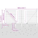 vidaXL Hexagónový plot 1,2x10 m pozinkovaná oceľ – Obrázok 13
