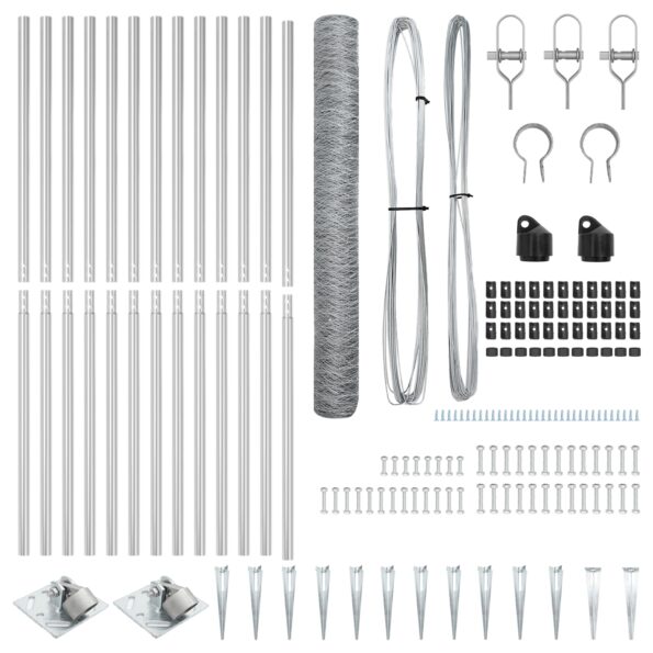 vidaXL Hexagónový plot 1,2x10 m pozinkovaná oceľ – Obrázok 4
