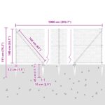 vidaXL Hexagon Plot 10x1,4 m Pozinkovaná oceľ – Obrázok 13