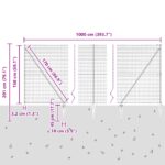 vidaXL hexagonálny plot 1.5x10 m pozinkovaná oceľ – Obrázok 13
