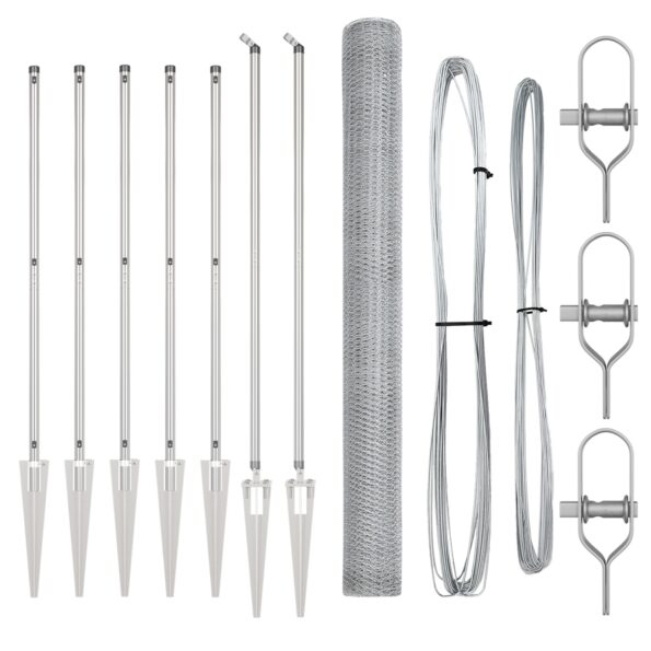 vidaXL Šesťuholníkový plot 1,6x10 m pozinkovaná oceľ – Obrázok 2