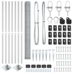 vidaXL Šesťuholníkový plot 1,6x10 m pozinkovaná oceľ – Obrázok 4