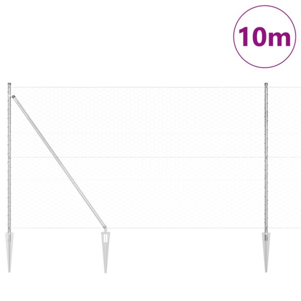 3353359_3.jpg vidaXL Hexagónový plot 1.6x10 m Pozinkovaná oceľ – Obrázok 3