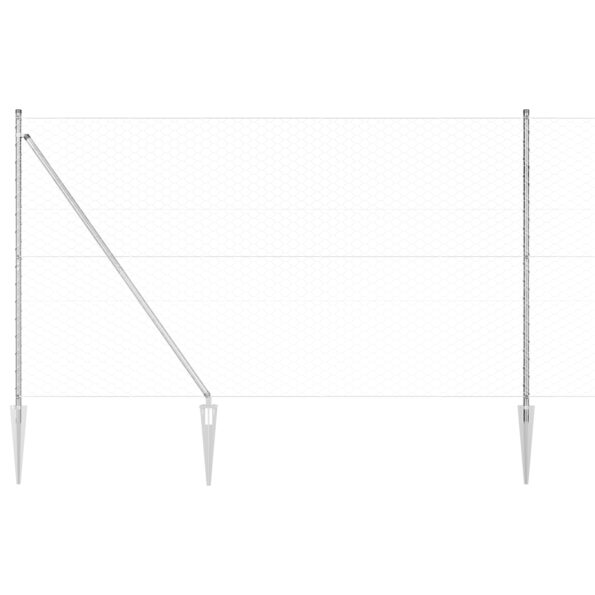 3353359_6.jpg vidaXL Hexagónový plot 1.6x10 m Pozinkovaná oceľ – Obrázok 6