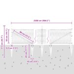 vidaXL set plotov Set 2 ks Pozinkovaná oceľ 25 x 0,5 m Odolný – Obrázok 13