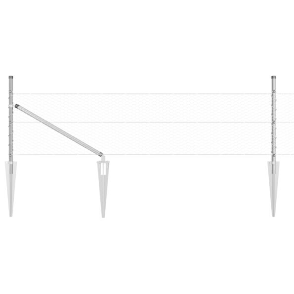 vidaXL set plotov Set 2 ks Pozinkovaná oceľ 25 x 0,5 m Odolný – Obrázok 6