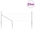 vidaXL Oplotenie Súprava 2 ks Pozinkovaný kov Pozinkovaná oceľ – Obrázok 3