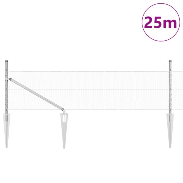 3353372_3.jpg vidaXL Šesťuholníkový plot 0,8x25 m pozinkovaná oceľ – Obrázok 3
