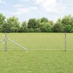 vidaXL Hexagon Fence 0.8x25 m Zazinkovaná oceľ