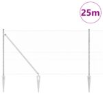vidaXL plotový set Sada 2 Pozinkovaná oceľ 25 x 1.2 m Odolný – Obrázok 3