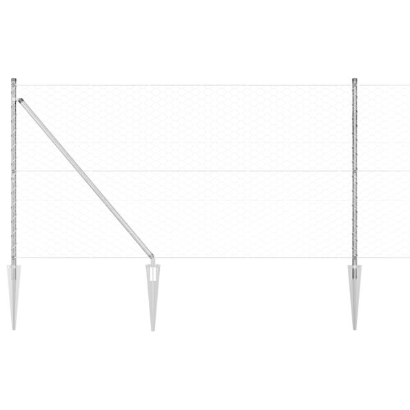3353383_6.jpg vidaXL plotový set Sada 2 Pozinkovaná oceľ 25 x 1.2 m Odolný – Obrázok 6