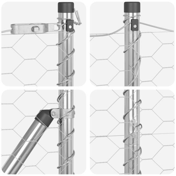 3353383_7.jpg vidaXL plotový set Sada 2 Pozinkovaná oceľ 25 x 1.2 m Odolný – Obrázok 7