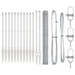 vidaXL súprava plotov Sada 2 Pozinkovaná oceľ 25 x 1.5 m Odolné – Obrázok 2