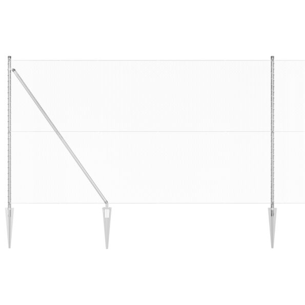 vidaXL súprava plotov Sada 2 Pozinkovaná oceľ 25 x 1.5 m Odolné – Obrázok 6