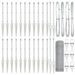 vidaXL Hexagónový plot 1x50 m Pozinkovaná oceľ – Obrázok 2