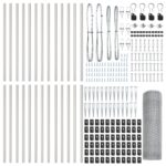 vidaXL Hexagónový plot 1x50 m Pozinkovaná oceľ – Obrázok 4
