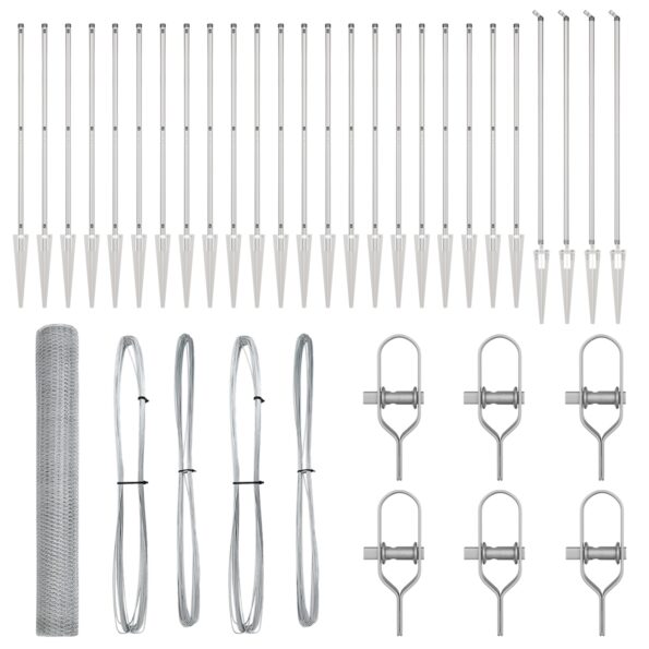 vidaXL hexagonálny plot 1.4x50 m pozinkovaná oceľ – Obrázok 4