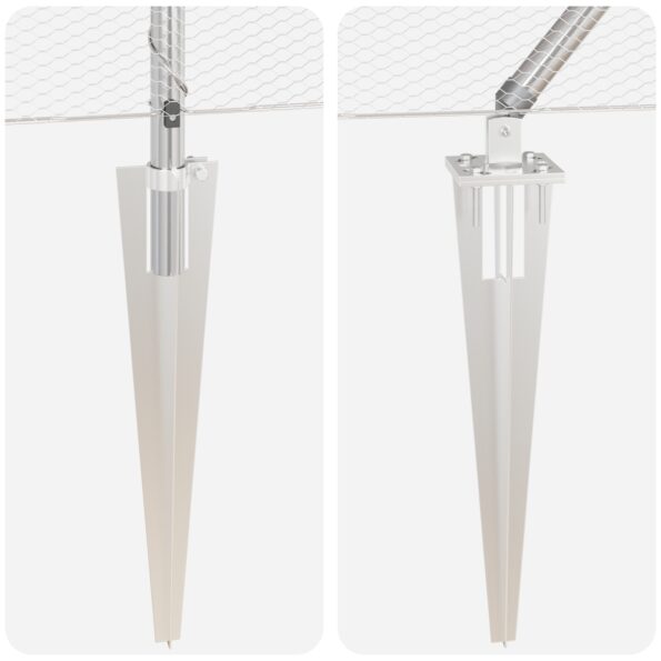 vidaXL hexagonálny plot 1.4x50 m pozinkovaná oceľ – Obrázok 8