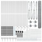vidaXL Hexagonový plot 1.4x50 m pozinkovaná oceľ – Obrázok 4