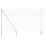 Hexagonová zástena vidaXL 1.5x50 m Pozinkovaná oceľ, Stojany vidaXL s hrotmi 13 ks Ø32 mm 170 cm Pozinkovaná oceľ – Obrázok 6