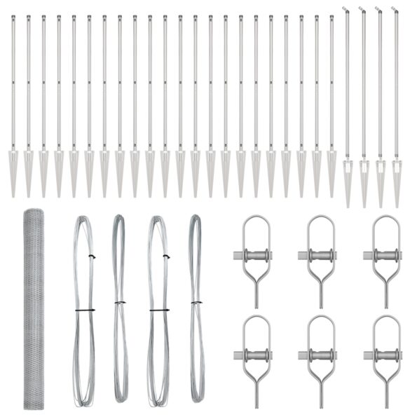 vidaXL hexagonový plot 1.5x50 m pozinkovaná oceľ – Obrázok 2