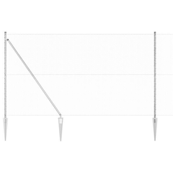 vidaXL hexagonový plot 1.5x50 m pozinkovaná oceľ – Obrázok 6