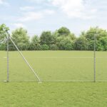 vidaXL Šesťuholníkový plot 1.6x50 m pozinkovaná oceľ