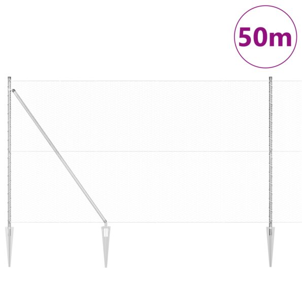 3353429_3.jpg vidaXL Šesťuholníkový plot 1.6x50 m pozinkovaná oceľ – Obrázok 3