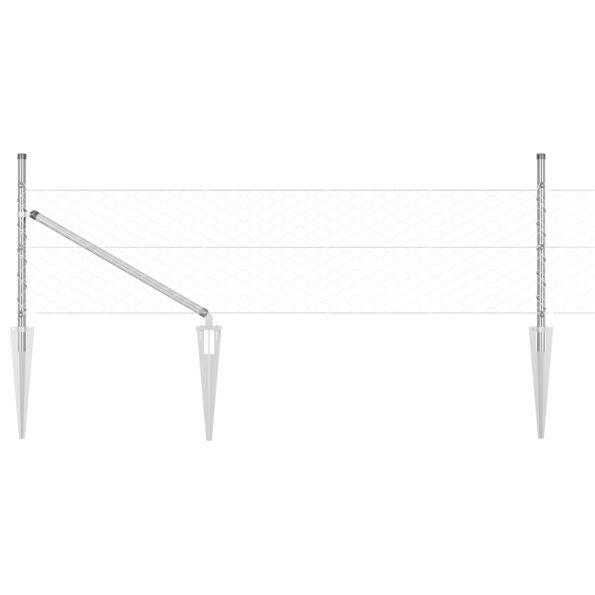 vidaXL Hexagonový plot 0,5x100 m Pozinkovaná oceľ – Obrázok 6
