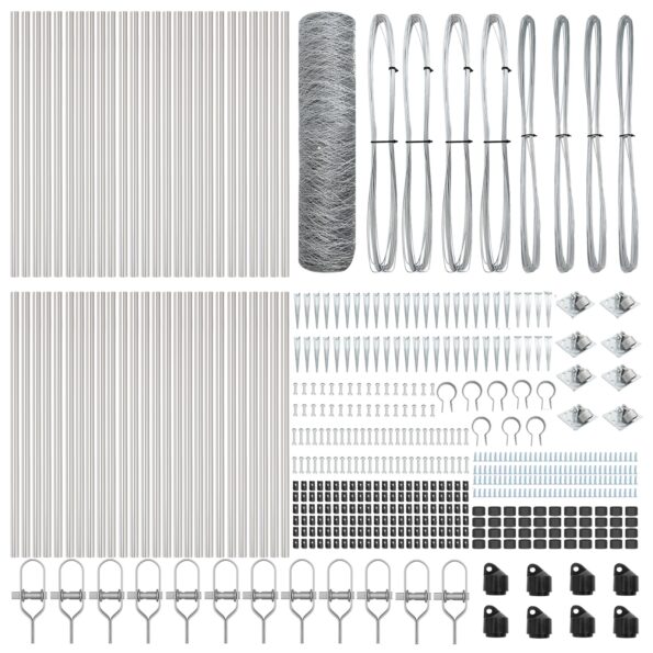 vidaXL Hexagonálny plot 0.6x100 m pozinkovaná oceľ – Obrázok 5
