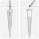 VidaXL hexagonálny plot 1.4x100 m galvanizovaná oceľ, VidaXL plotové stĺpiky s hrotom 13 ks Ø32 mm 160 cm galvanizovaná oceľ – Obrázok 8