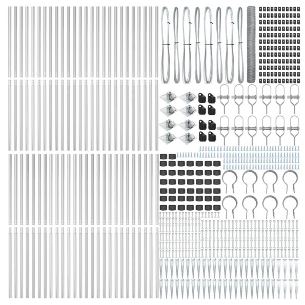 vidaXL Hexagonálny plot 1.4x100 m Pozinkovaná oceľ – Obrázok 4
