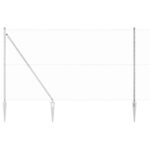 Hexagonálny plot vidaXL 1.6x100 m Pozinkovaná oceľ, Plotové stĺpy vidaXL so špicom 13 ks Ø32 mm 180 cm Pozinkovaná oceľ – Obrázok 6