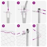 vidaXL Hexagonálne oplotenie 1.6x100 m Pozinkovaná oceľ – Obrázok 12