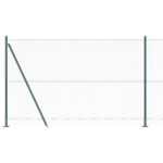 vidaXL Hexagon Fence Green 1.5x10 m Steel – Obrázok 6